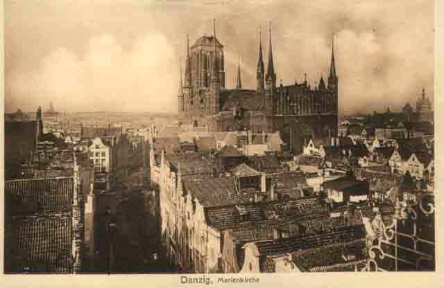 Gdask - Koci Mariacki 1910
