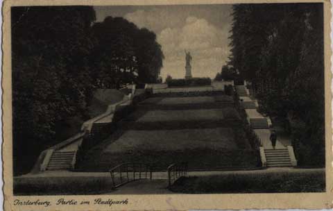 Insterburg - View at city park 1941