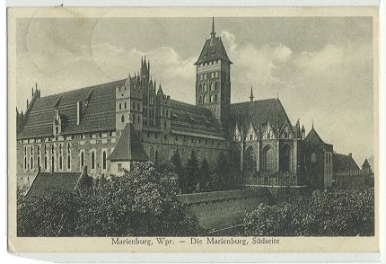 Marienburg - Die Marienburg, Sdseite 1928